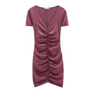 Zara V neck Dress with short sleeves 0113